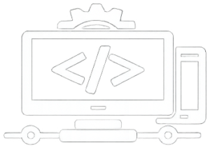 Icon depicting Web development and design